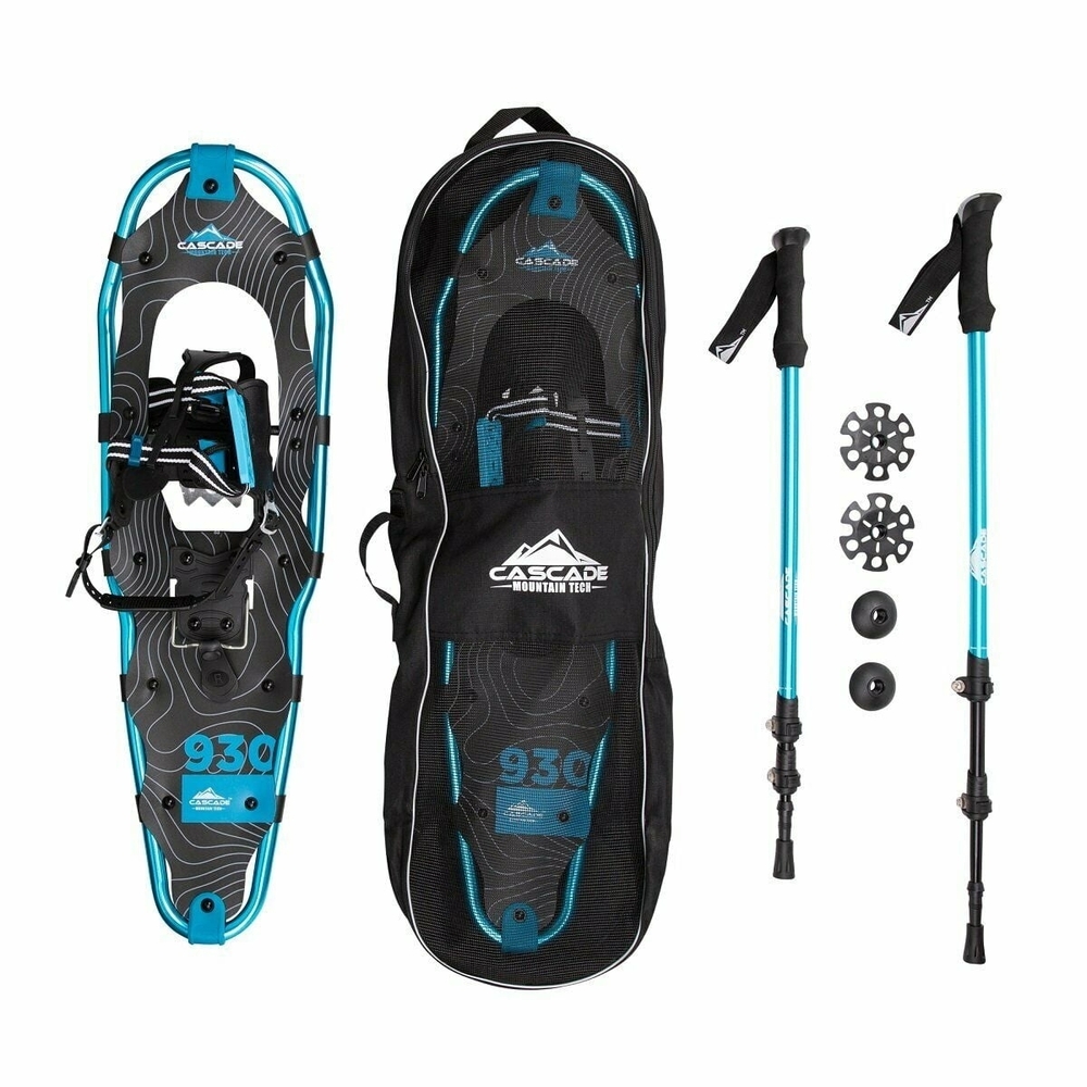 Cascade Mountain Tech Snowshoe Set with Poles